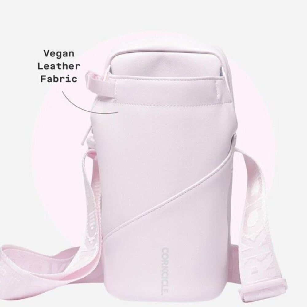 ⚡Corkcicle Rose Quart Crossbody Tumblers Water Bottle Adjustable Strap Sling Bag - Picture 5 of 7